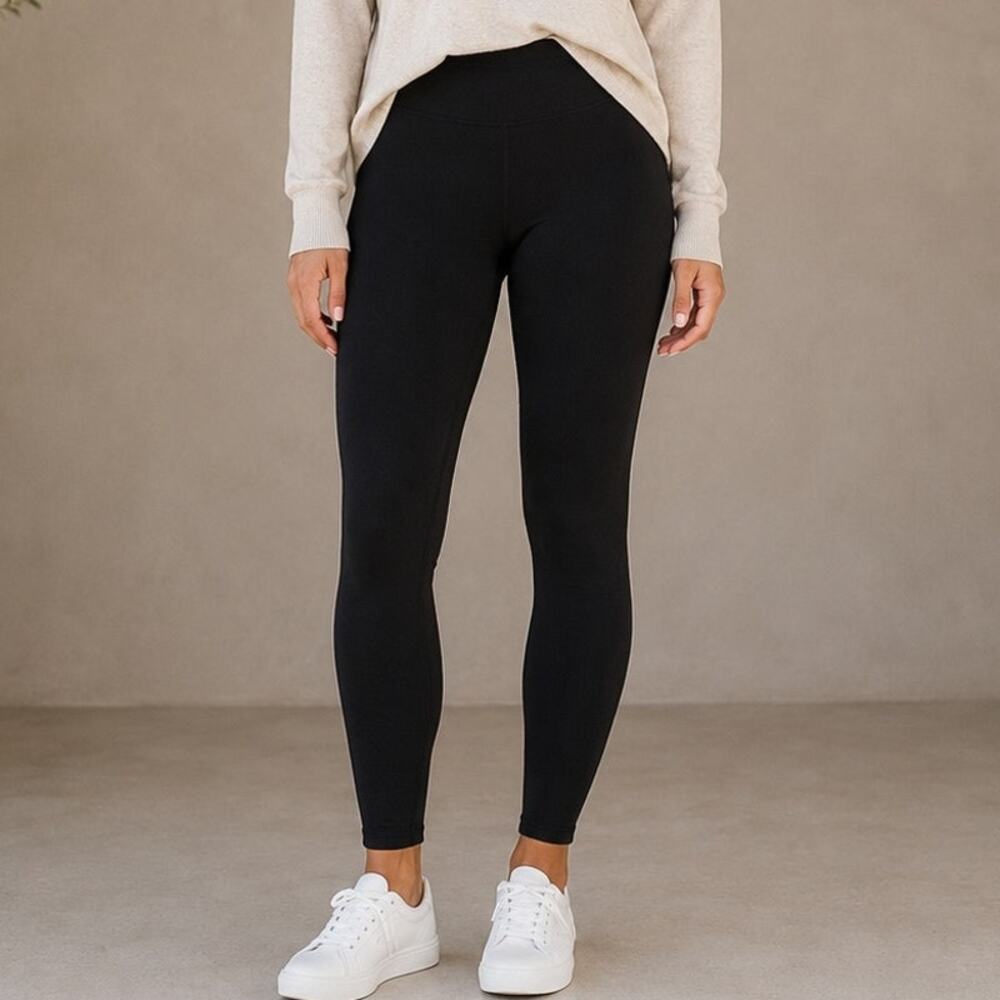 Spanx Black Knit Back Pocket  Leggings Small